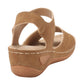 Sandalia Meghan Camel Weide