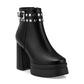 Botin Mujer Estrella Negro Weide