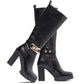 Bota Largas Bucanera Amairani Negro Weide -