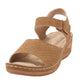 Sandalia Meghan Camel Weide