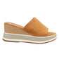 Sandalia Justina Camel Weide