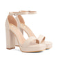 Sandalia Fiesta Mujer Naike Beige Weide