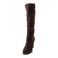 Bota Largas Teagan Marron Weide(STOCK LIMITADO)