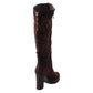 Bota Largas Teagan Marron Weide(STOCK LIMITADO)
